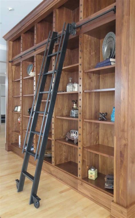 Custom Steel Rolling Library Ladder by Andrew Stansell Design | CustomMade.com