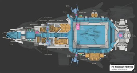 RSI Polaris - Floor Plans - AI Upscaled : r/starcitizen