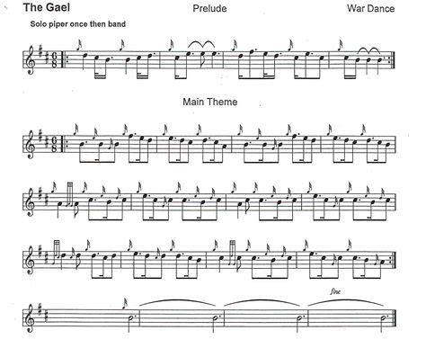 The Gael (With images) | Bagpipe music, Sheet music, Fiddle music