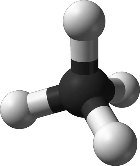 Clipart - Famous (and infamous) molecules 15 - methane