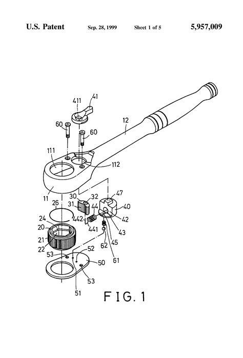 Patent US5957009 - Control mechanism for ratchet wrench - Google Patents