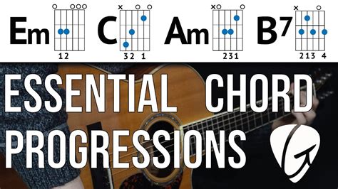 Chord Progression Practice - Em C Am B7 | Beginner Guitar Lessons - YouTube