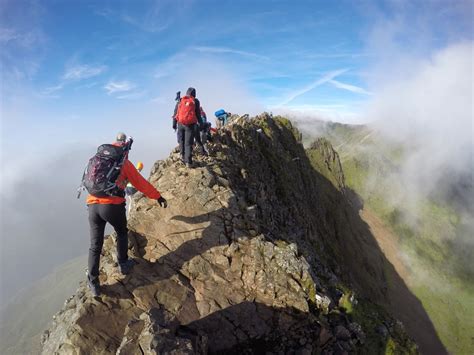 Crib Goch and Snowdon Horseshoe guided scrambling day. 1-day trip. MIC leader