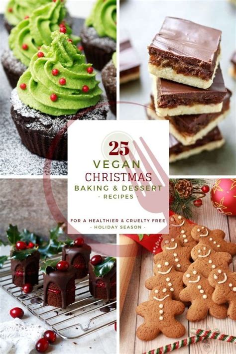 25 Vegan Christmas Baking & Dessert Recipes • The Wholesome Foodie | Vegan christmas desserts ...