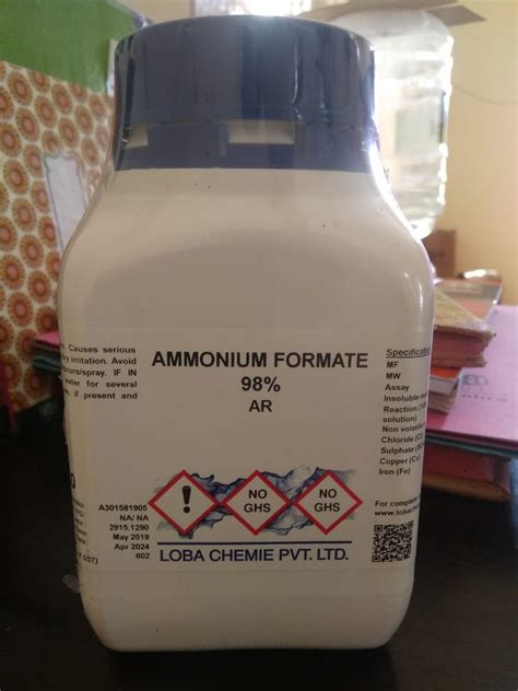 Ammonium Formate AR at Rs 600/kg | Laboratory Chemicals in Kanchipuram ...