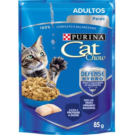 Ração Nestlé Purina Cat Chow Adultos Sachê Peixe ao Molho - Puricampo A maior Loja de Pet Shop ...