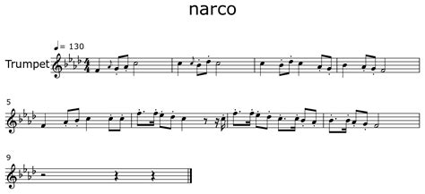 narco - Sheet music for Trumpet