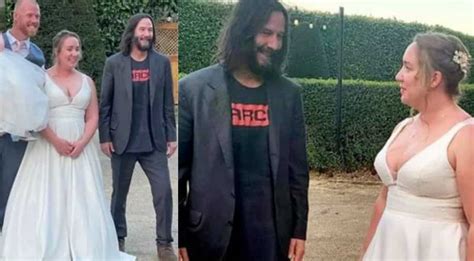 Keanu Reeves surprises UK couple on their wedding reception, netizens ...