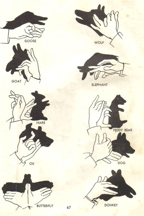 Manual of Hand Shadow Puppetry - Neatorama