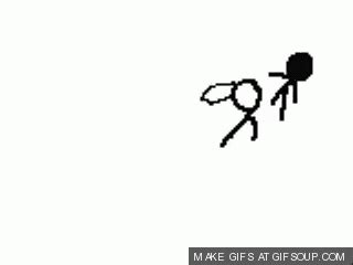 stickman fight gif - Google Search | Luta, Animação, Gifs