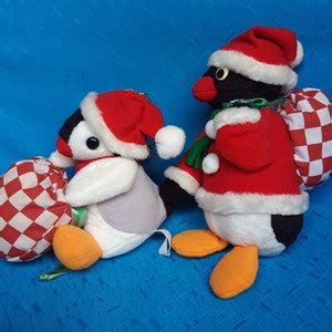 Vintage Christmas Pingu Pinga Set Plush Stuffed Doll Soft Toy - Etsy