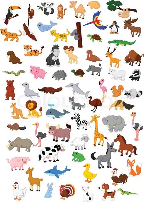 Vector illustration of Big animal ... | Stock vector | Colourbox