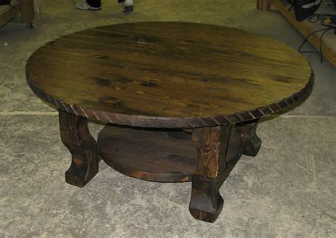 10 Best Collection of Unique Wood Rustic Round Coffee Table
