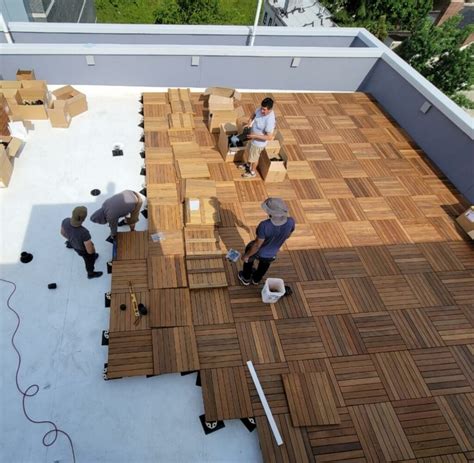 Deck Tiles and Pedestals | Iron Woods® Sustainable Hardwoods