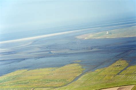 Aerial View from the Schleswig-Holstein Wadden Sea National Park Stock ...