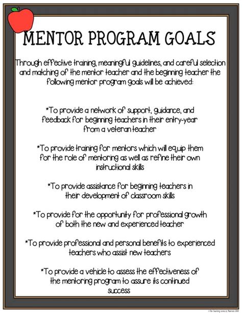 Six New Teacher Mentor Program Goals - The Teaching Scene