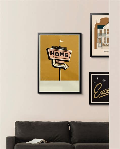 Welcome Home, Art Print, A2 - Etsy