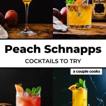 Top 5 Peach Schnapps Drinks – A Couple Cooks