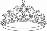 Princess Crown Coloring Page Words Sketch sketch template