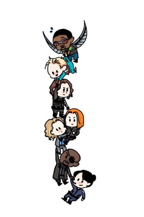 Baby Avengers || Sam Wilson, Steve Rogers, Bucky Barnes, Natasha ...