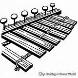 Xylophone Coloring Pages  Free & Printable sketch template