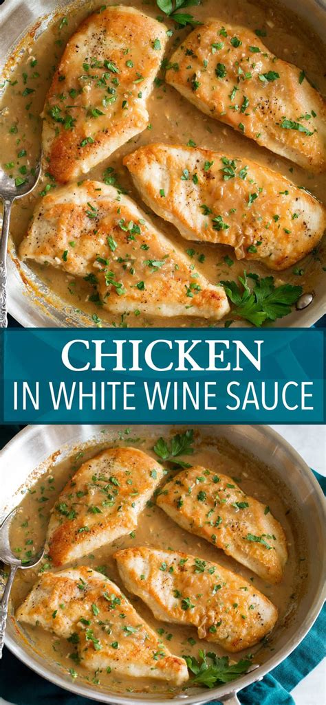 Chicken in White Wine Sauce - Cooking Classy | Kuchen