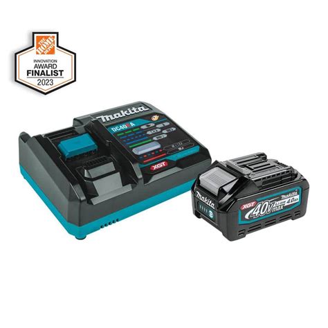 Makita 40V max XGT 4.0Ah Battery and Charger Starter Pack, BL4040 ...