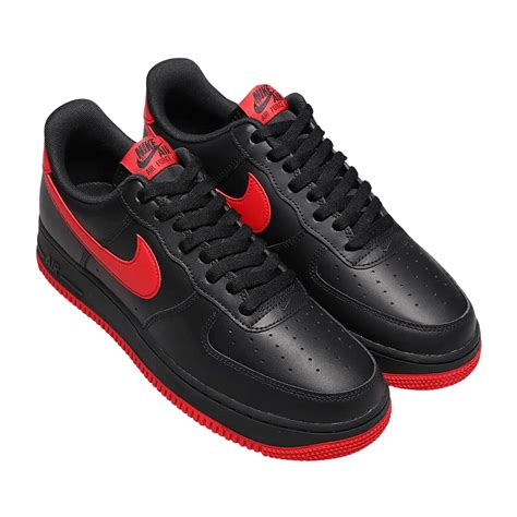 The Black and Red Air Force 1 Sneakers | eBay