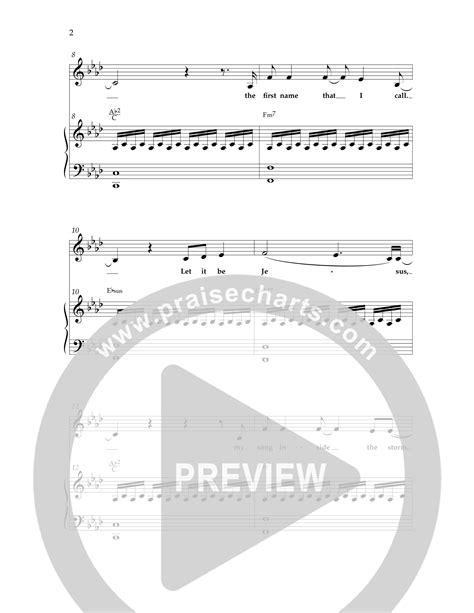 Let It Be Jesus (Choral Anthem SATB) Sheet Music PDF (Lifeway Choral / Arr. Cliff Duren ...