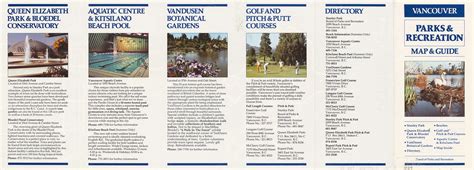 Vancouver Parks and Recreation : map and guide - City of Vancouver Archives