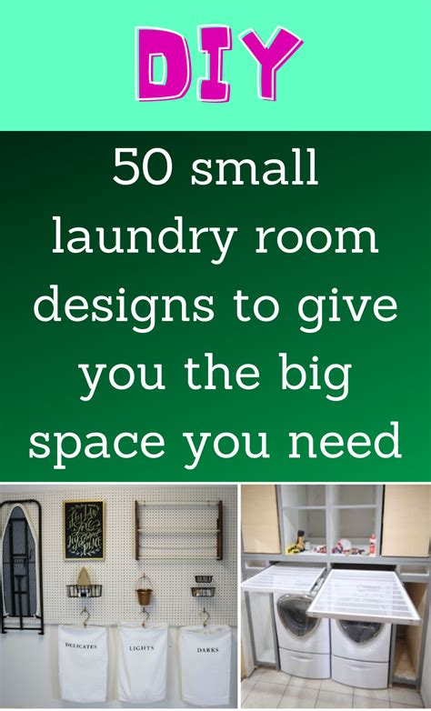 50 essential small laundry room designs to give you the big organizational space you need | Diy ...