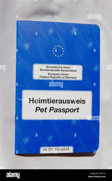 pet passport Stock Photo - Alamy