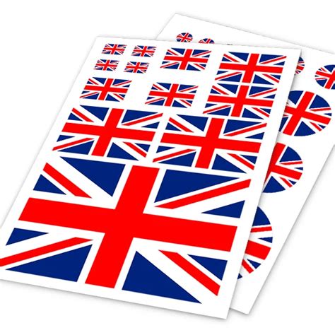 1pc Personalized National UK Flag Car Interior Exterior Stickers 3D ...