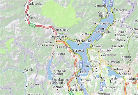 Map of Baveno - Michelin Baveno map - ViaMichelin