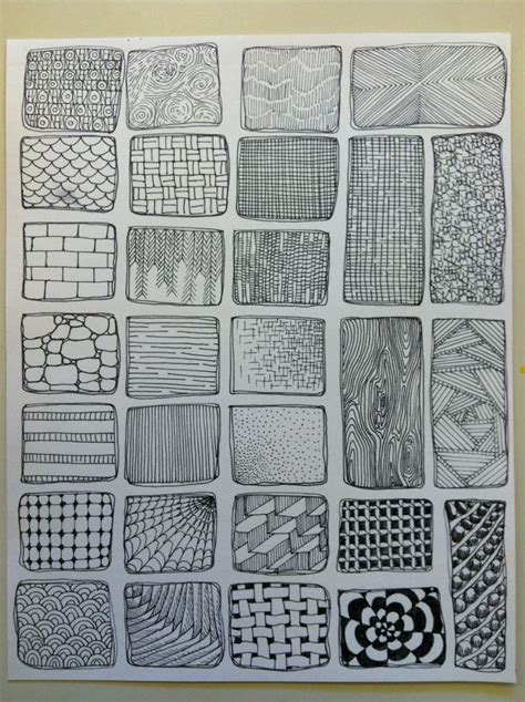 Visual texture | Texture drawing, Art lessons, Zentangle patterns