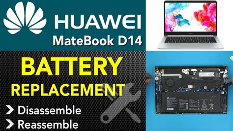 HUAWEI MateBook D14 Battery Replacement Guide ( Nbl-Waq9r ) - YouTube