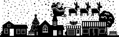 Christmas Village Silhouette Vector, PNG, EPS,SVG Downloadable Design - Etsy