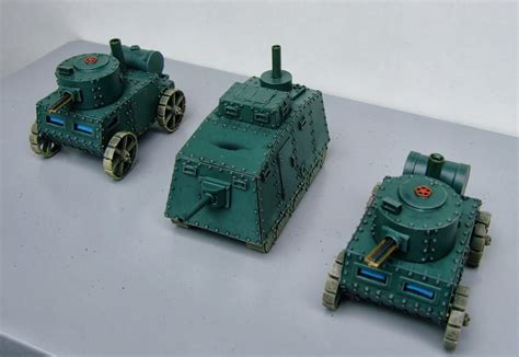 The Angry Lurker: 28mm Painted Victorian Sci-Fi Tanks and Armoured Cars, adding to the Great ...