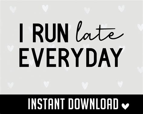 I Run Late Everyday Svg I Run Everyday Running Svg Track - Etsy