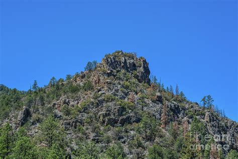 Mogollon Mountains above the Mogollon Mining Ghost Town, Mogollon, Catron County, New Mexico ...