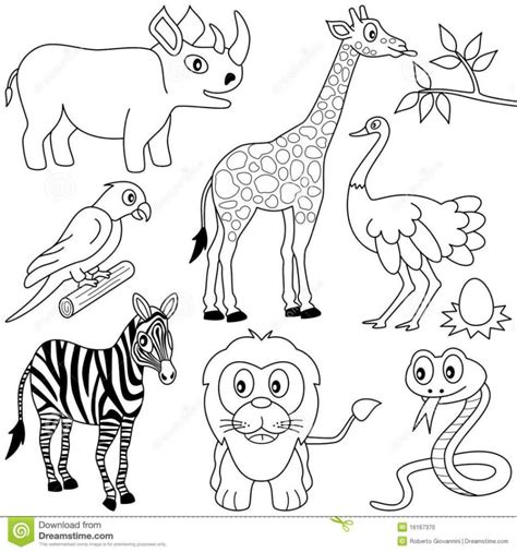 African Safari Animals Coloring Pages at GetColorings.com | Free printable colorings pages to ...