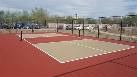 Learn how to paint a pickleball court. SportMaster pickleball court surfaces are available ...