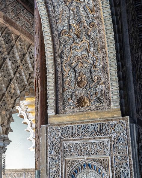 Real Alcázar of Sevilla, Arch Detail Stock Photo | Adobe Stock