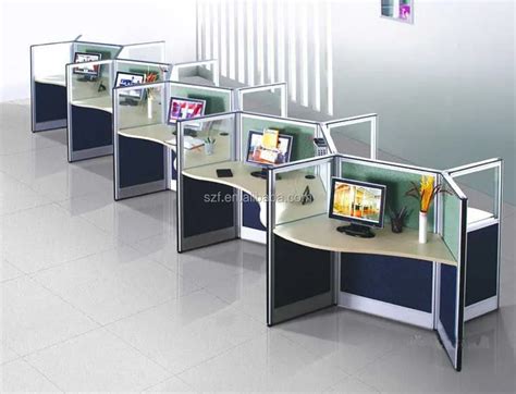 Best Selling Office Call Center Cubicles With Fabric & Glass Panels (sz ...