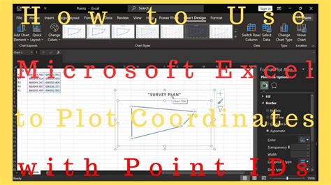 How to Plot Coordinates on Excel and Label the Point IDs - YouTube