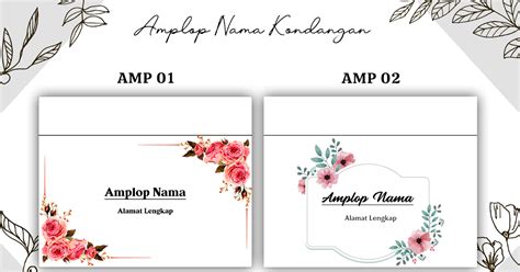 Download Template Amplop Kondangan Word - 52+ Koleksi Gambar