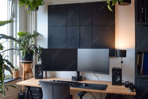 Home office acoustic panels create a distractionfree work environment by soundproofing promoting ...