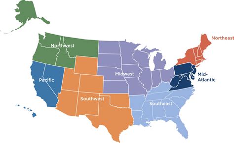 United States Regional Map