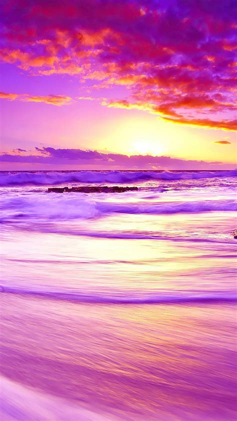 Purple Beach Sunset 4K HD Wallpapers | HD Wallpapers | ID #31905