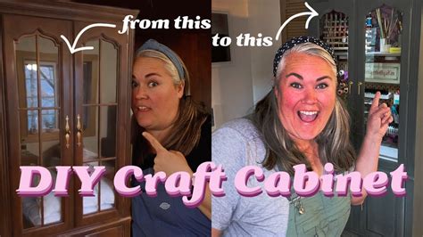 DIY CRAFT CABINET - CREATIVE STORAGE SOLUTIONS FOR SMALL SPACES - YouTube